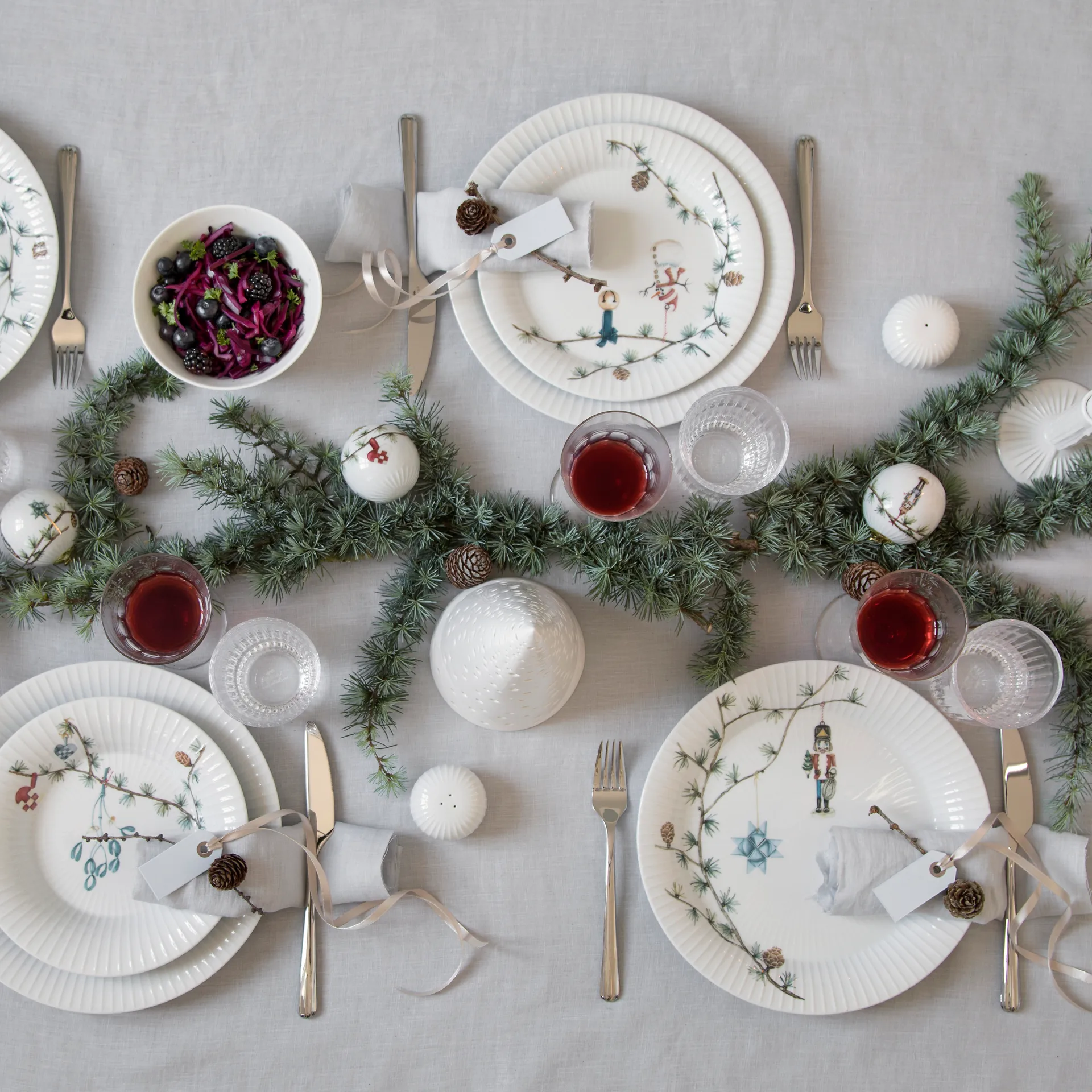 Prato Hammershøi Christmas Ø27 cm embalagem de 6,  Kähler