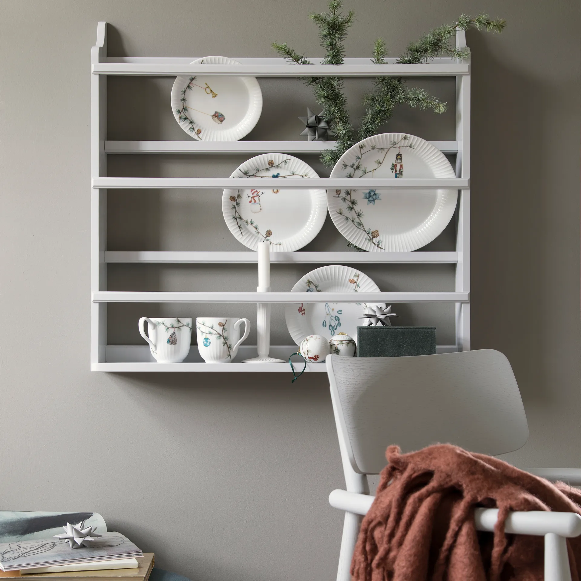 Prato Hammershøi Christmas Ø27 cm embalagem de 6,  Kähler