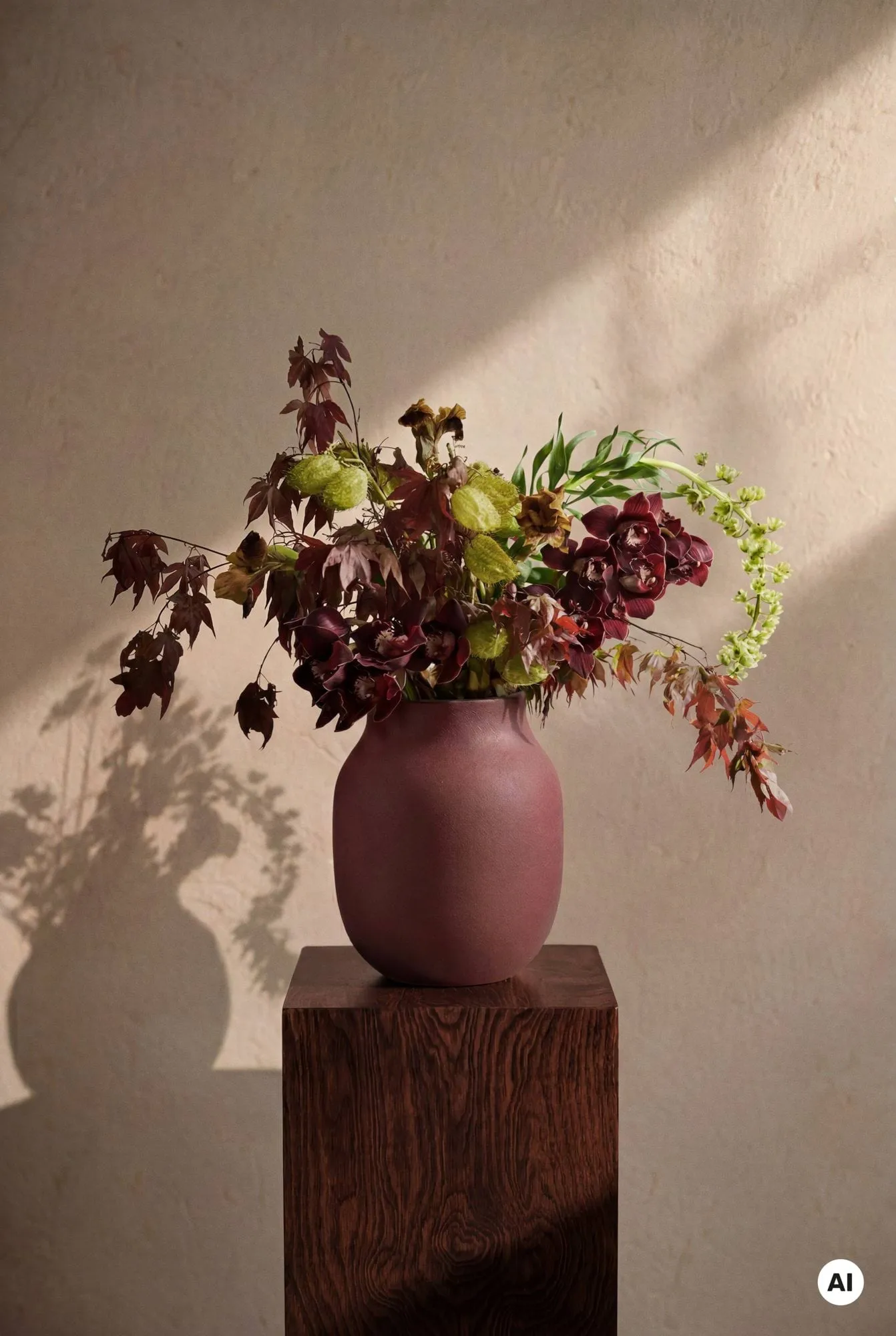 Studio Omaggio jarra, Bordeaux, 20 cm Kähler