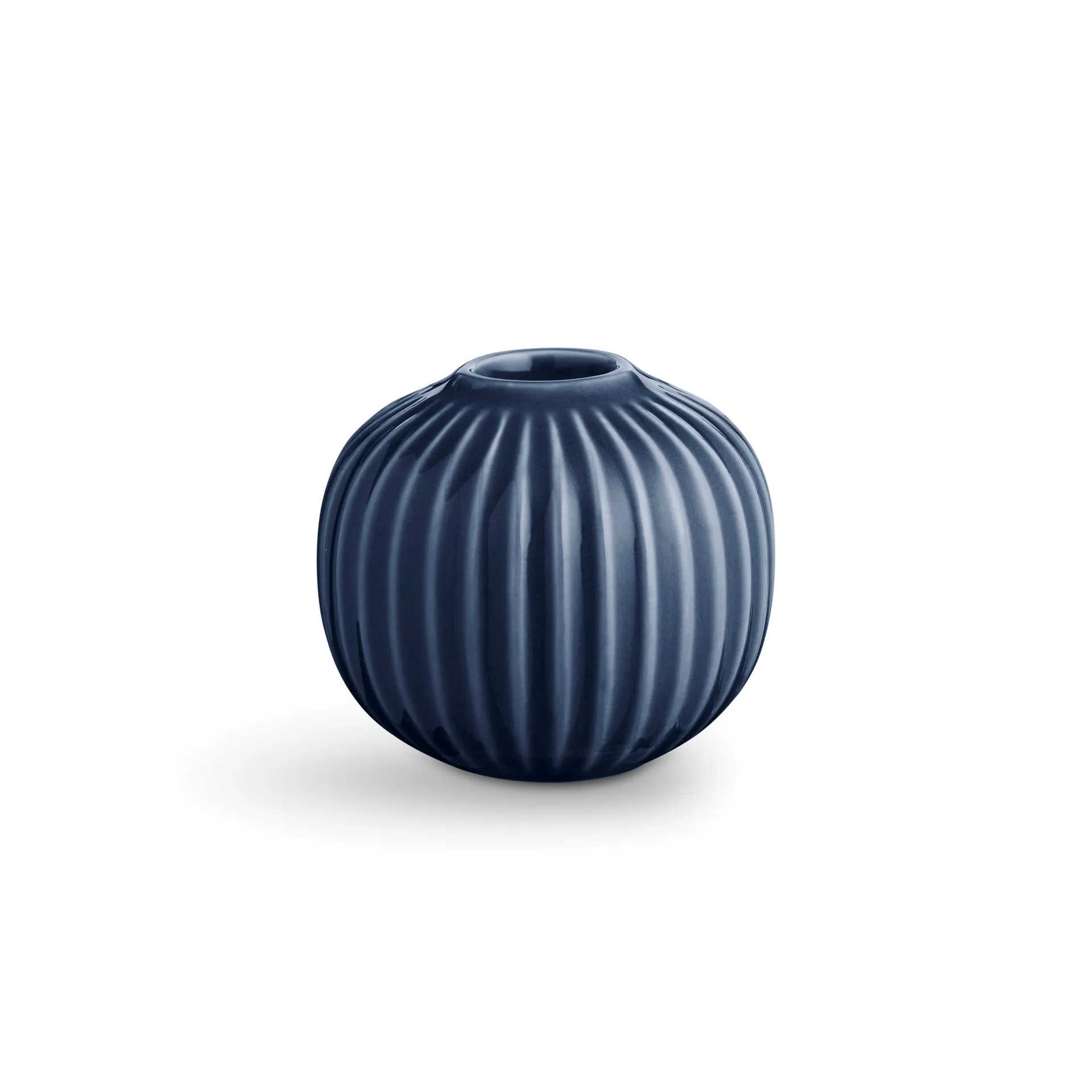 Suporte de velas Hammershøi 11,5 cm, índigo Kähler