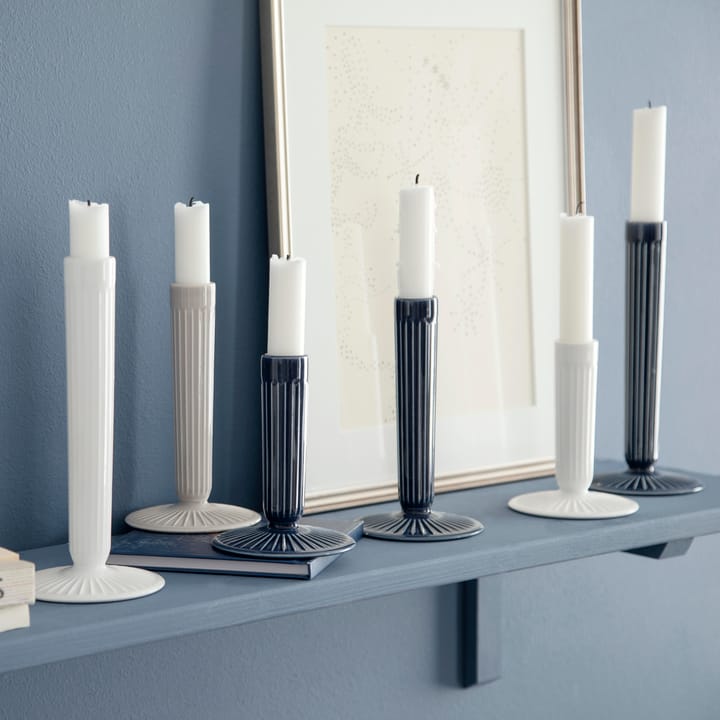 Suporte de velas Hammershøi 21 cm, branco Kähler