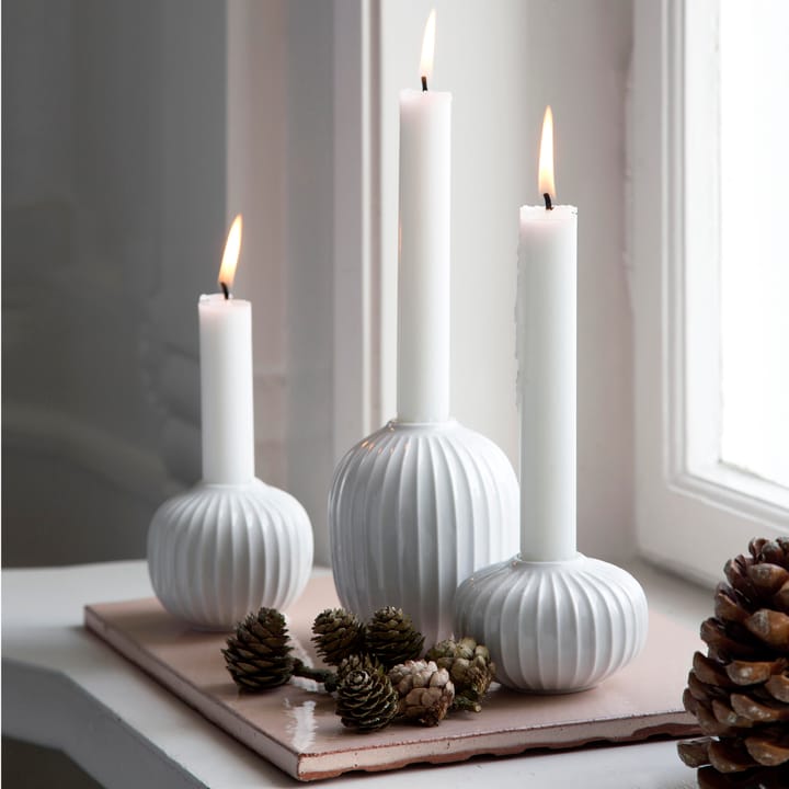 Suporte de velas Hammershøi pequeno - branco - Kähler