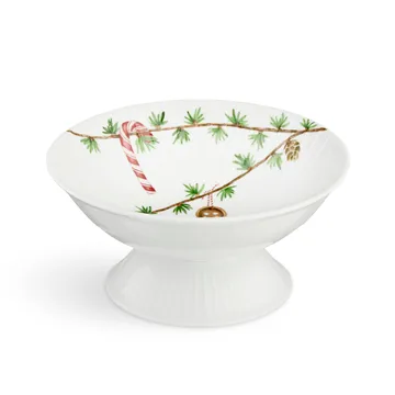 Tigela de Natal com base Hammershøi Ø16 cm - Branco - Kähler