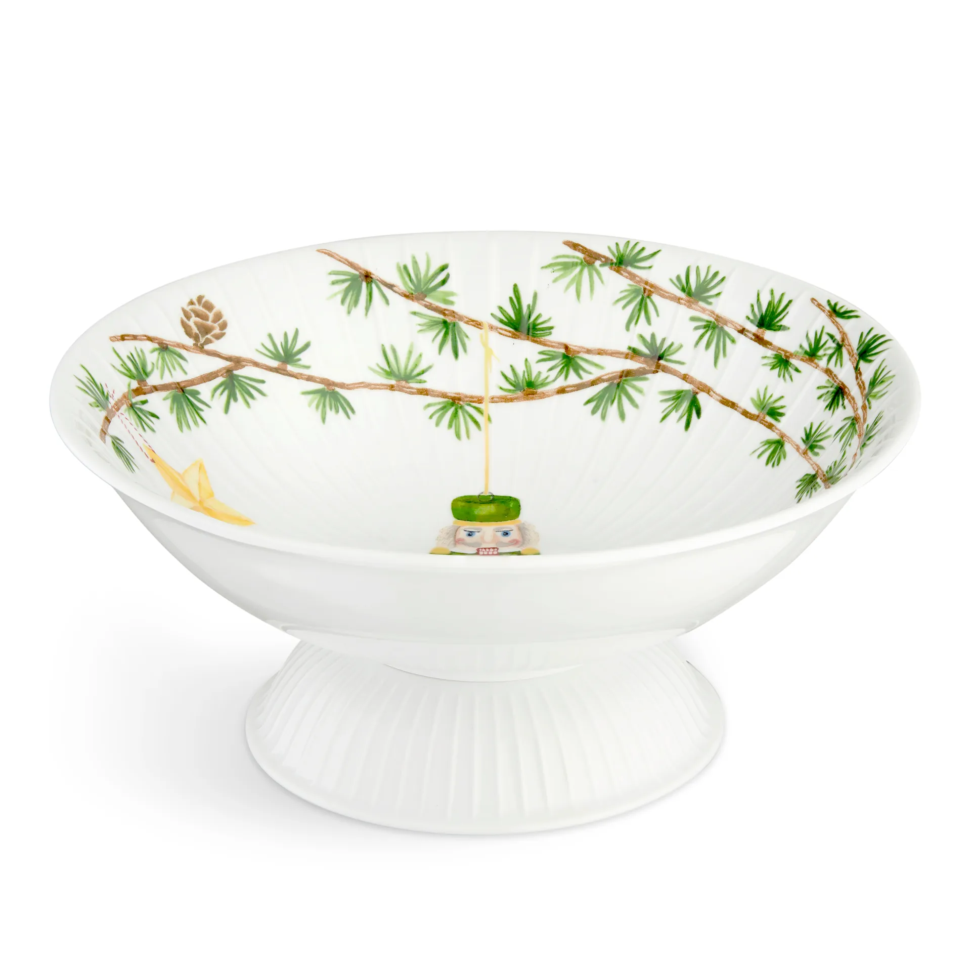 Tigela de Natal com pé Hammershøi Ø23 cm, Branco Kähler