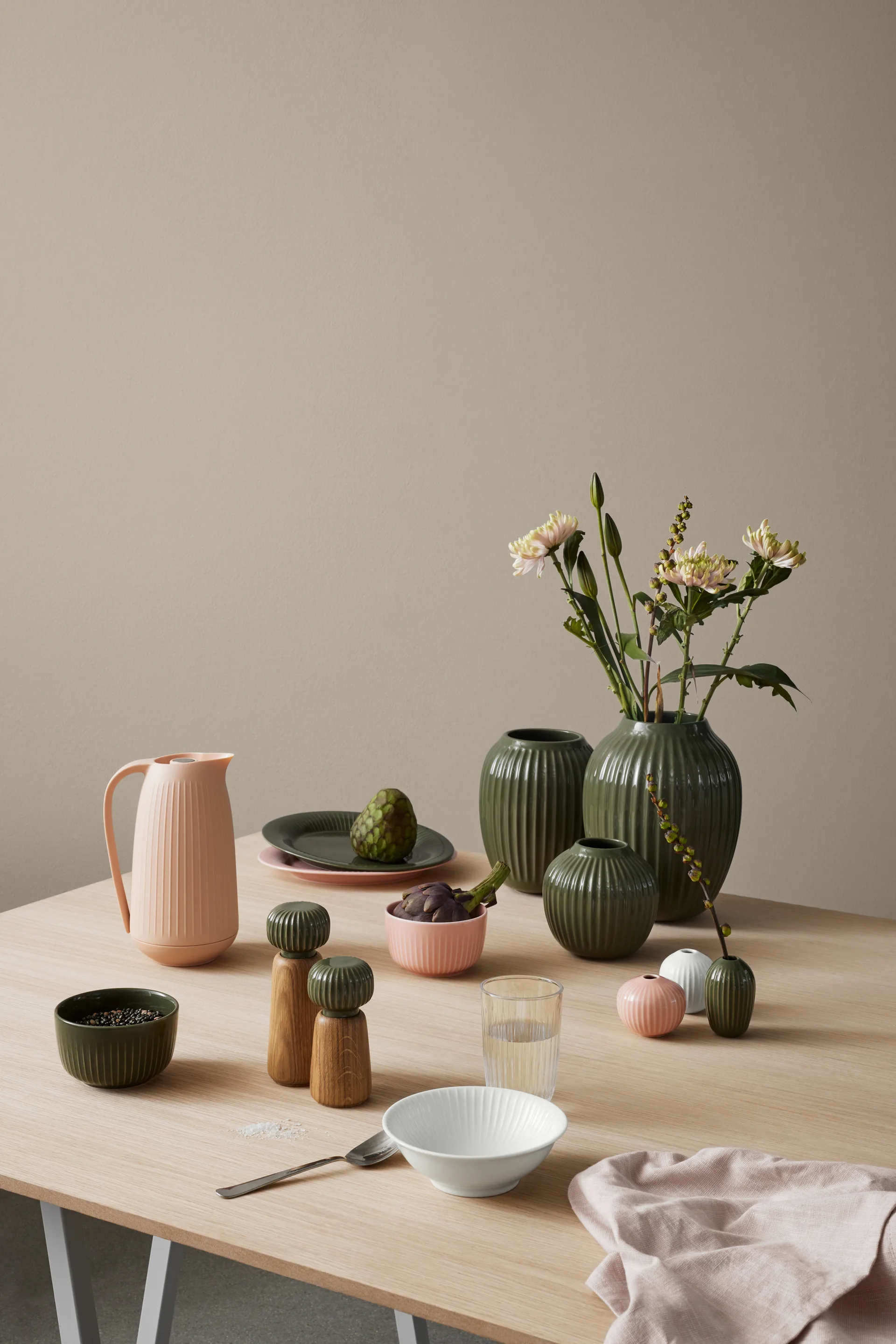 Tigela Hammershøi Ø12 cm, Dark green Kähler