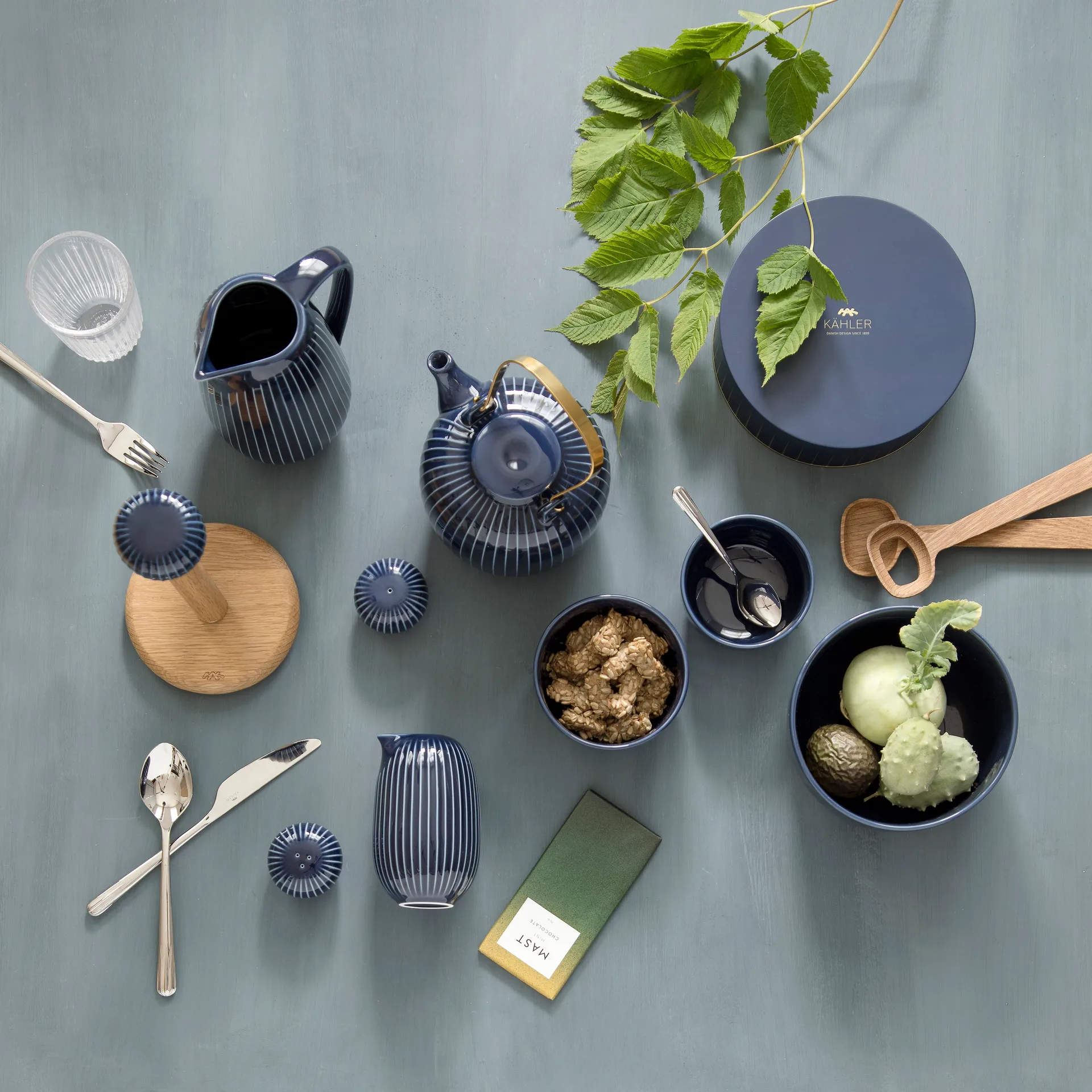 Tigela Hammershøi Ø12 cm, índigo Kähler