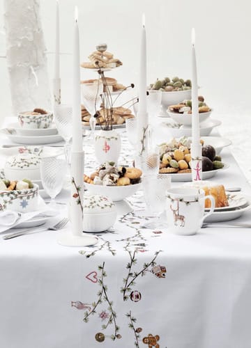 Toalha de mesa Hammershøi Christmas 150x370 cm - Branco - Kähler