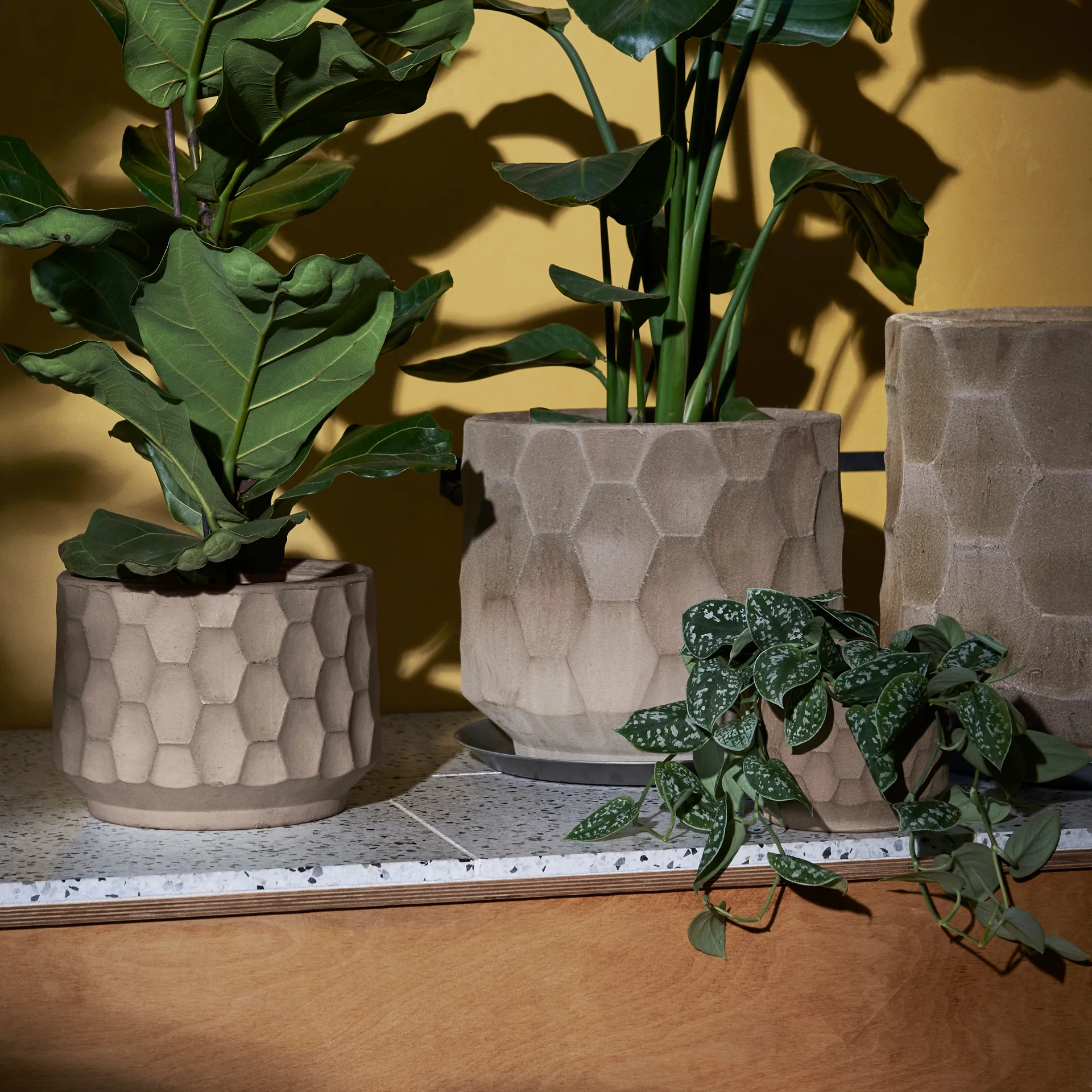 Vaso de flores light sand Gro, Ø16,5 cm Kähler