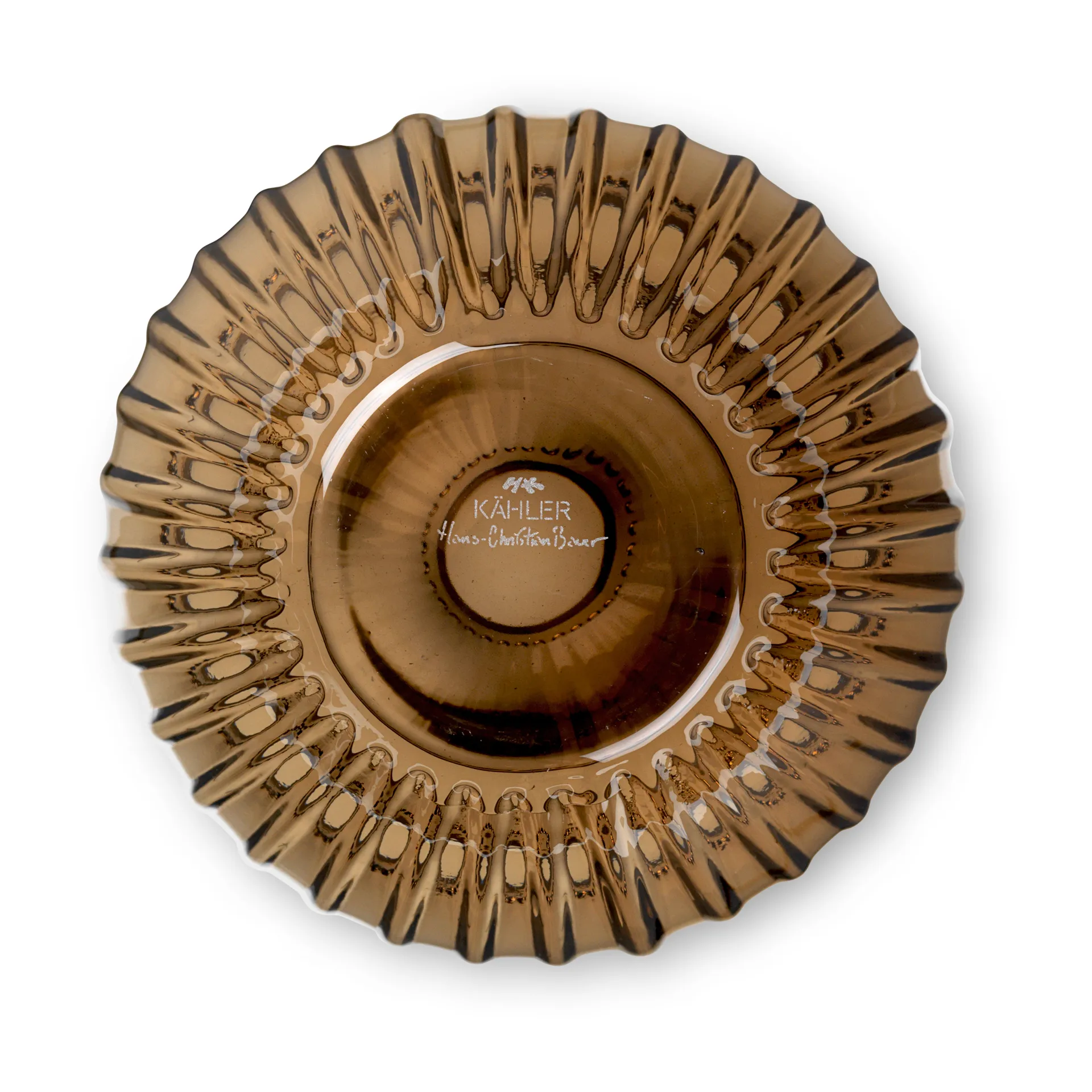 Vaso de vidro Hammershøi 14 cm, Walnut Kähler