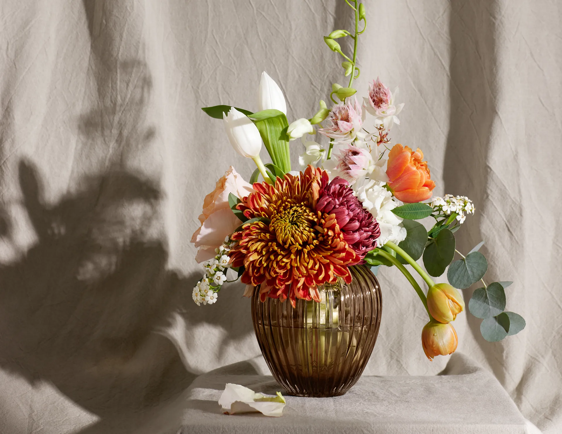 Vaso de vidro Hammershøi 14 cm, Walnut Kähler