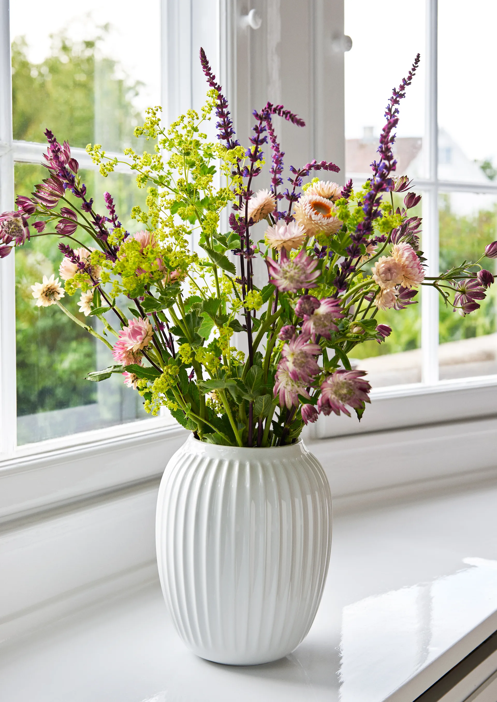 Vaso Hammershøi, Branco, médio 21 cm Kähler