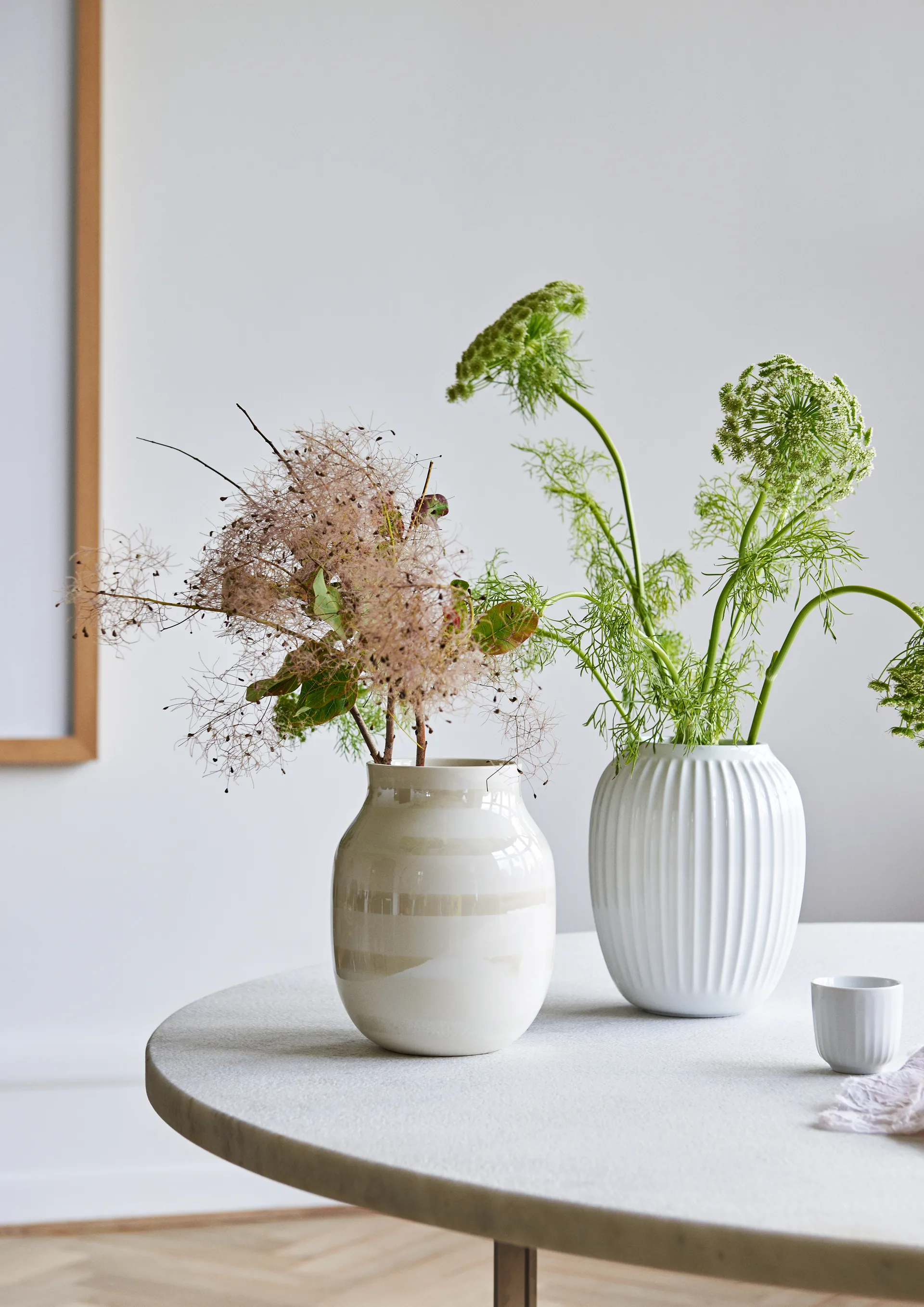 Vaso Hammershøi, Branco, médio 21 cm Kähler