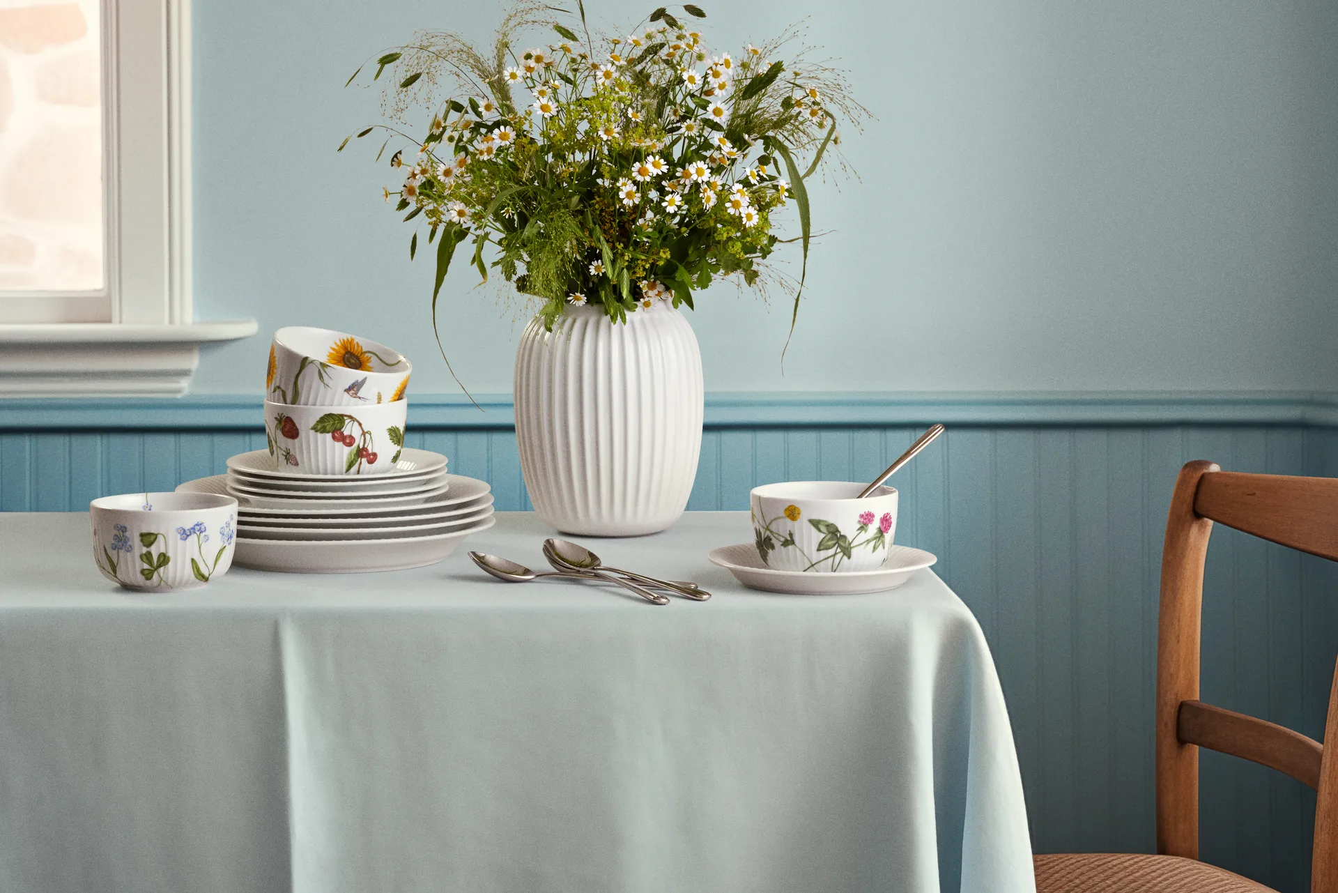 Vaso Hammershøi, Branco, médio 21 cm Kähler