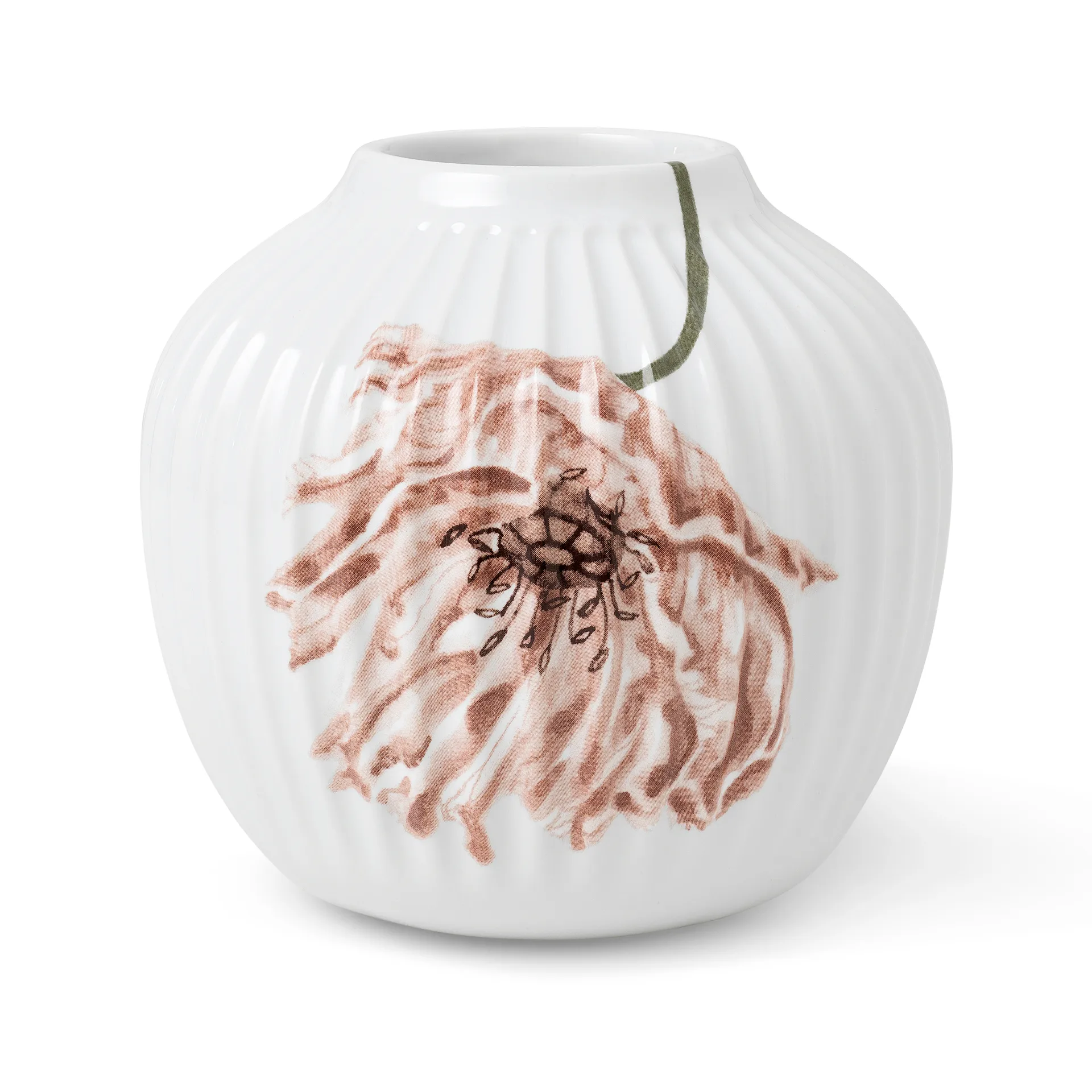 Vaso Hammershøi Poppy 13 cm, branco Kähler