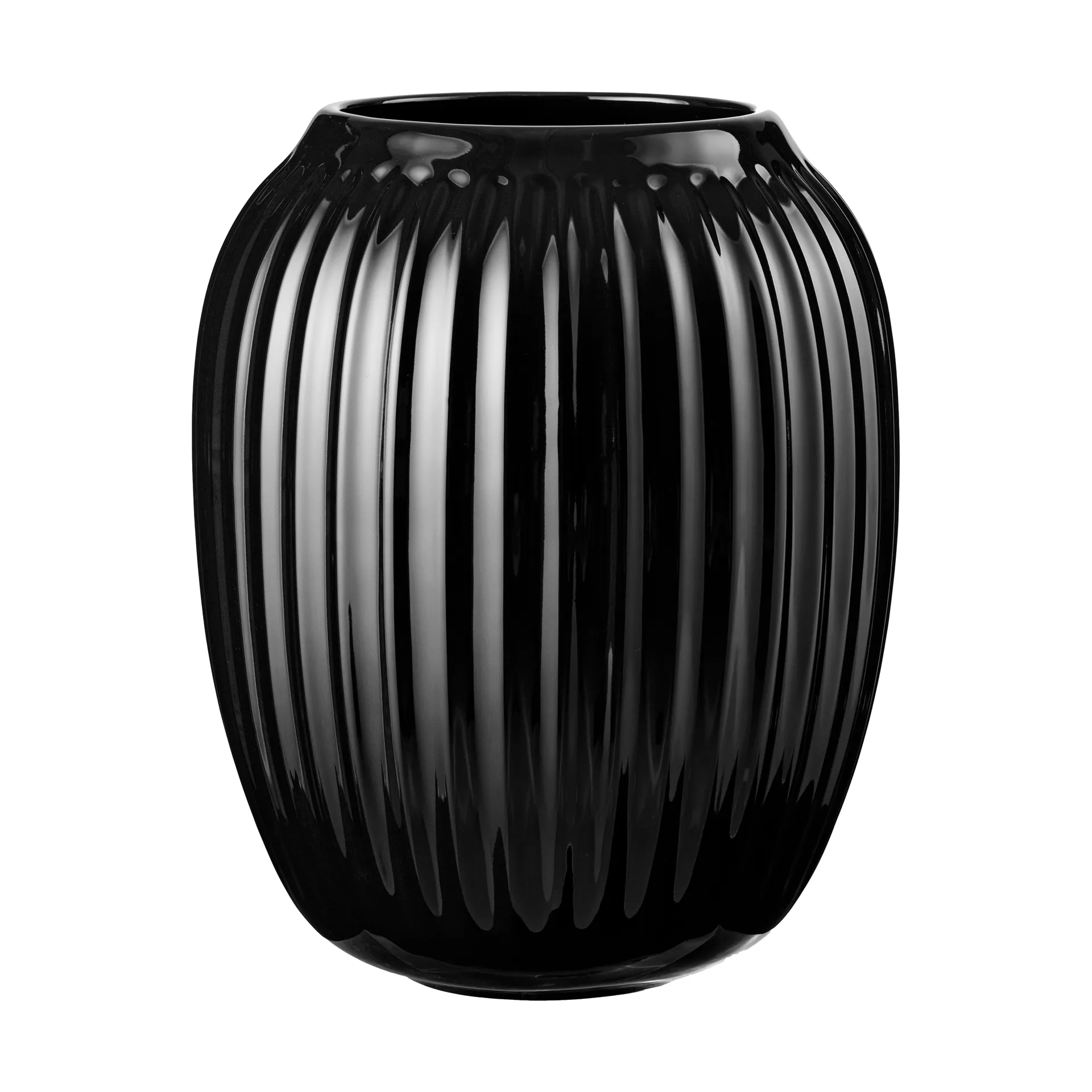 Vaso Hammershøi, Preto, médio 21 cm Kähler