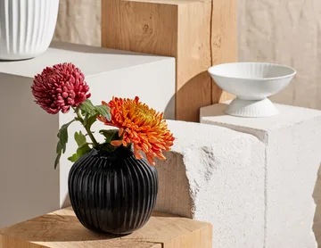 Vaso Hammershøi - Preto, pequeno 13 cm - Kähler