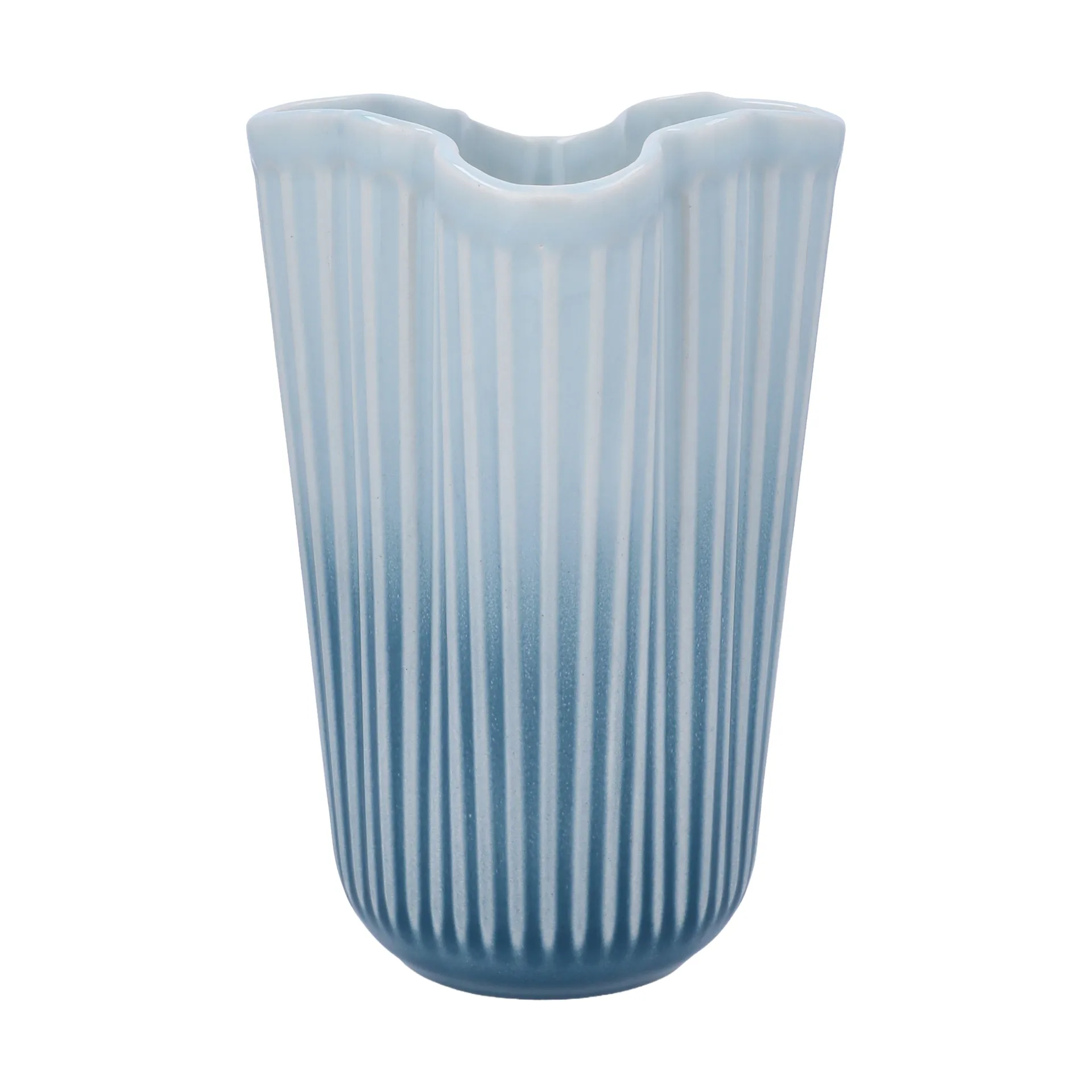 Vaso Hammershøi unfold, Azul, 20,5 cm Kähler