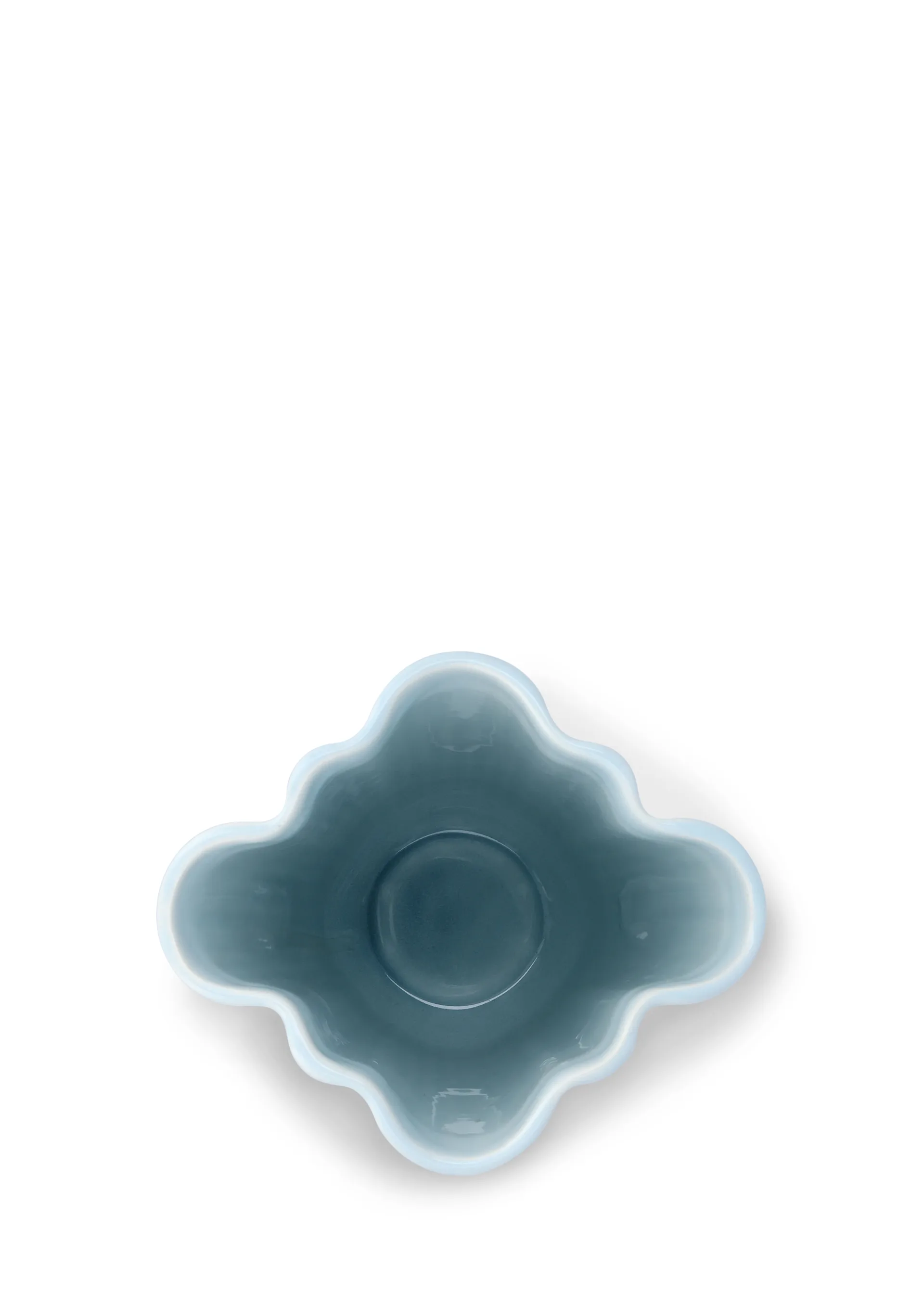 Vaso Hammershøi unfold, Azul, 20,5 cm Kähler