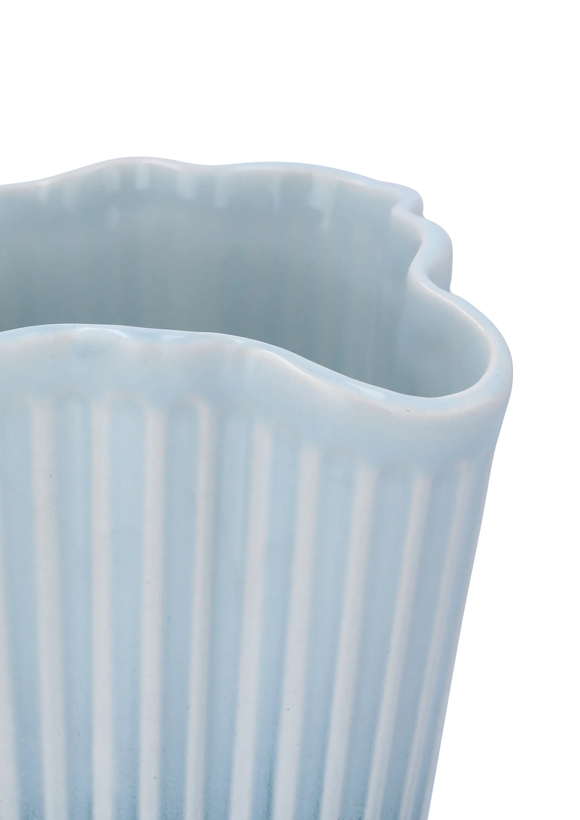 Vaso Hammershøi unfold, Azul, 20,5 cm Kähler