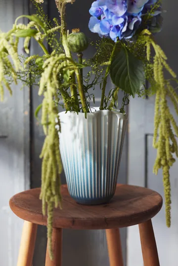 Vaso Hammershøi unfold - Azul, 20,5 cm - Kähler