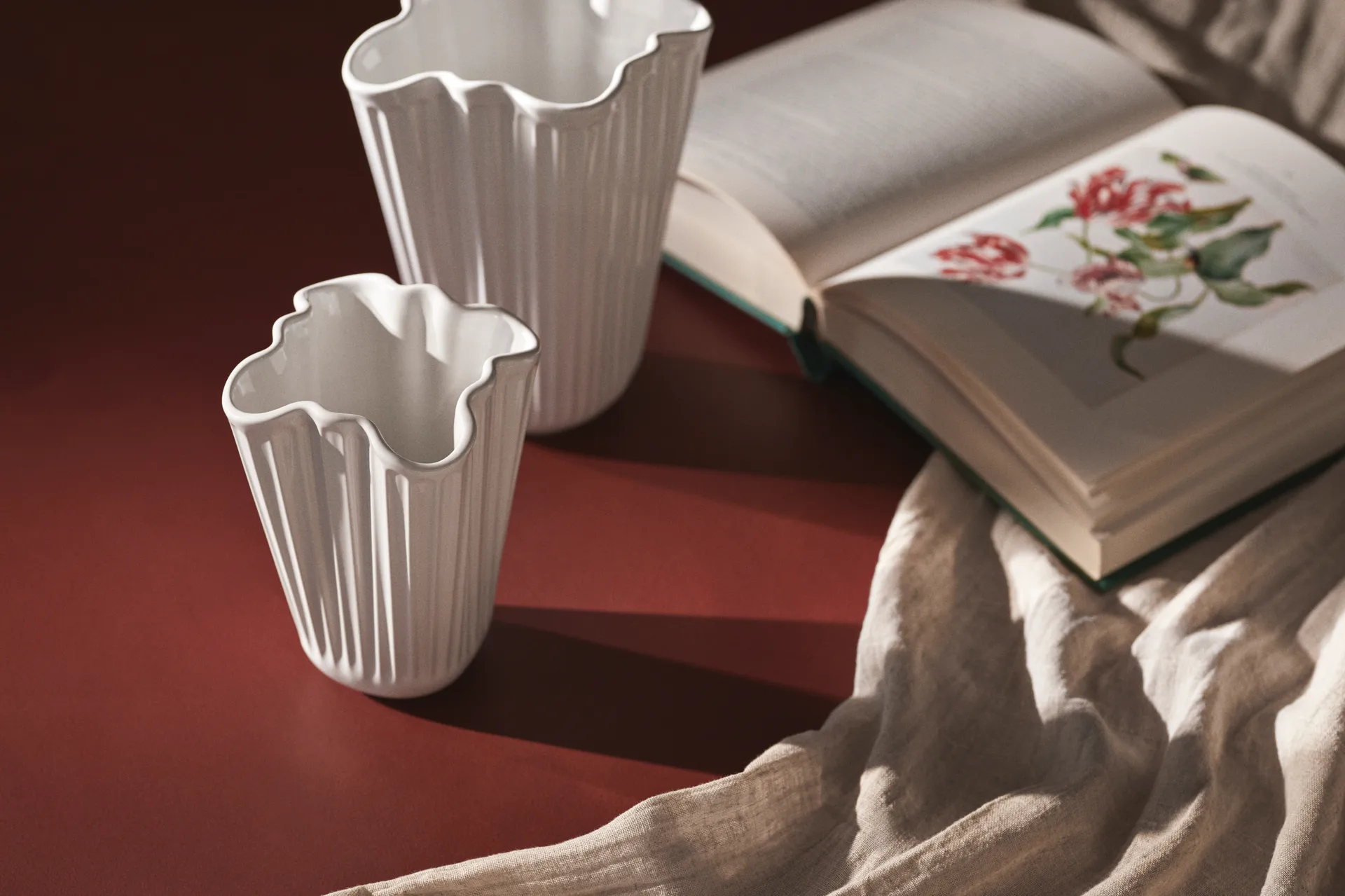 Vaso Hammershøi unfold, Branco, 16,5 cm Kähler