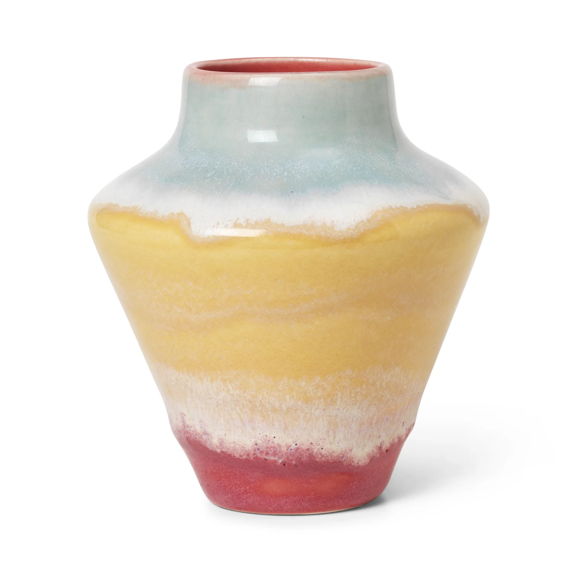 Vaso Poppery 12 cm, Pink-mint-amarelo Kähler