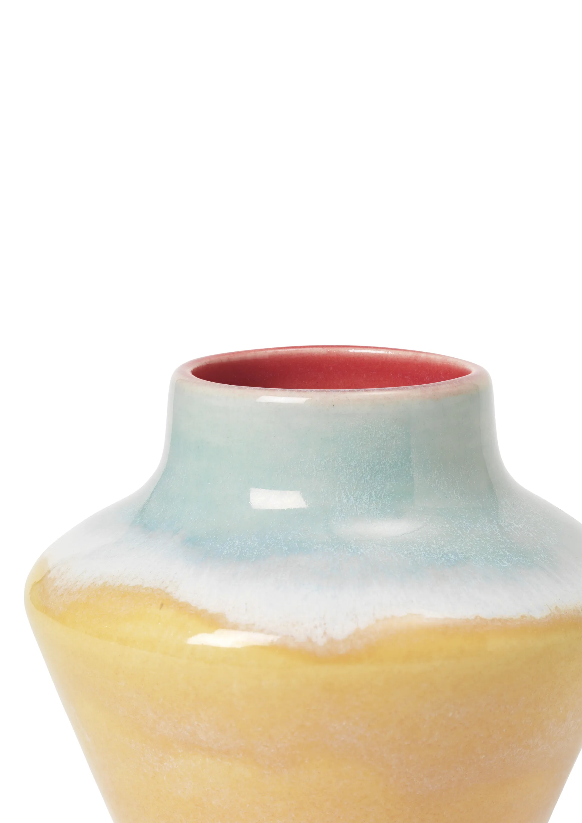 Vaso Poppery 12 cm, Pink-mint-amarelo Kähler