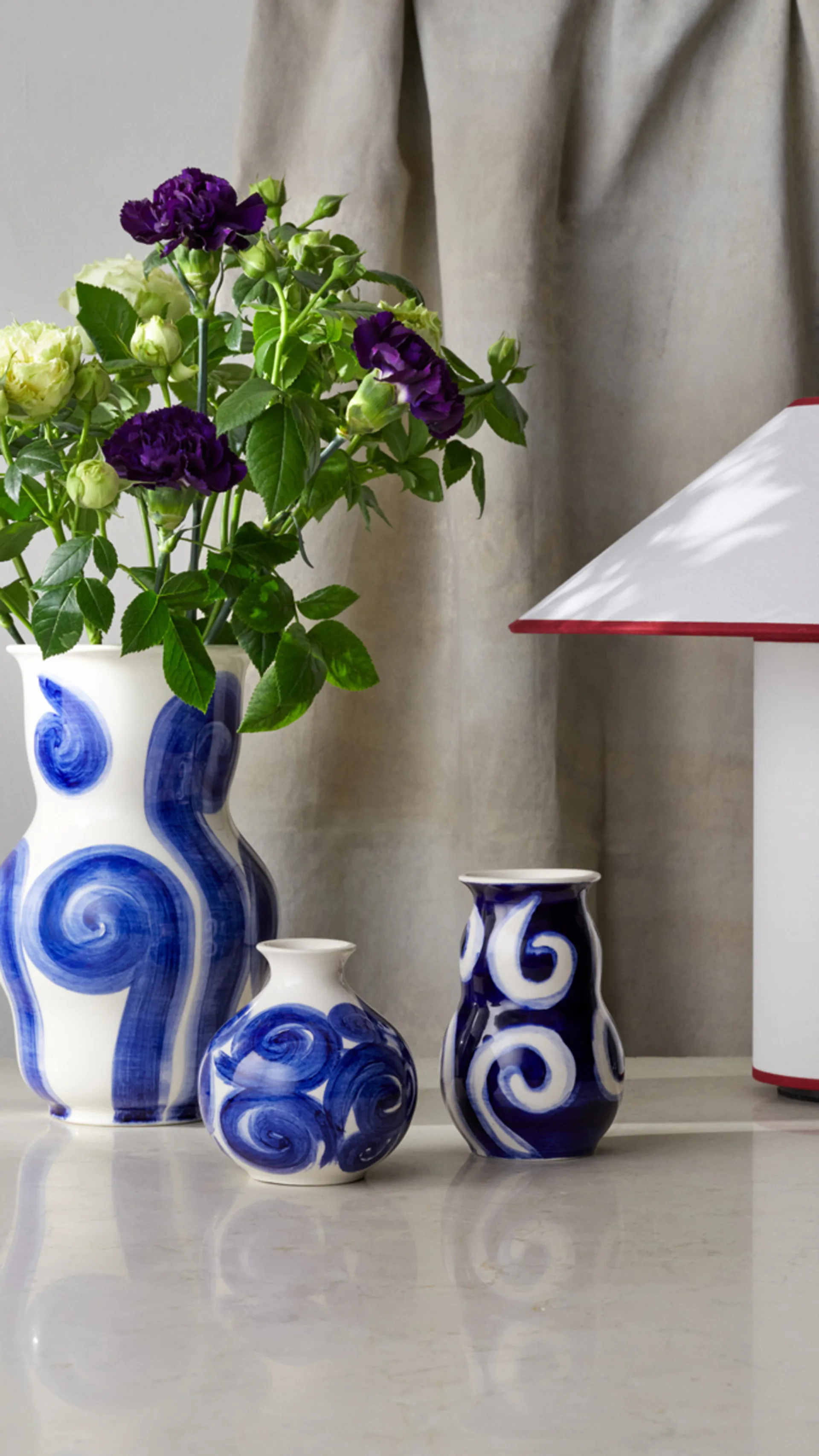 Vaso Tulle 22,5 cm , Azul Kähler