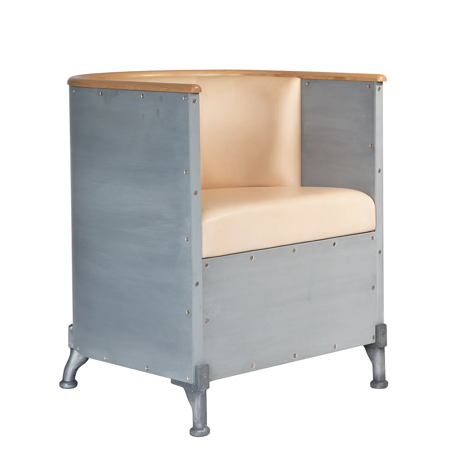 Aluminium Etch poltrona, Tärnsjö natural-etch alumínio-bétula Källemo