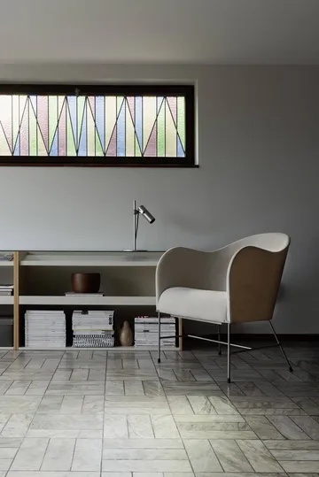 El Novillero poltrona - Couro Nubuck 501-estrutura cromada mate - Källemo