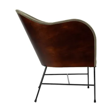 El Novillero poltrona - Pele Nubuck 512-estrutura preta - Källemo