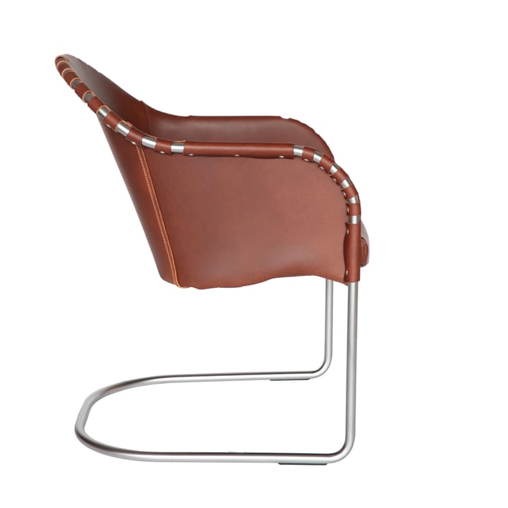 Ingo V.I.P poltrona, Couro marrom vintage – cromado matte Källemo