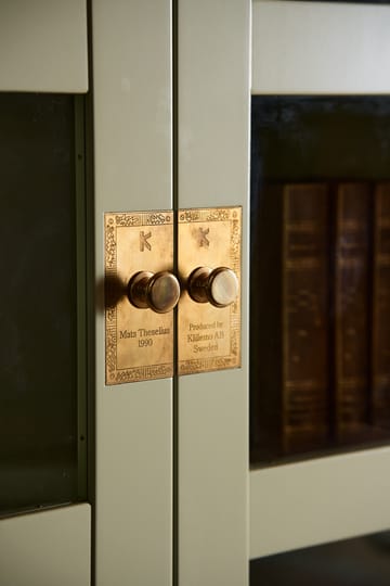 National Geographic estante para livros - Base de caixa-amarela-latão - Källemo