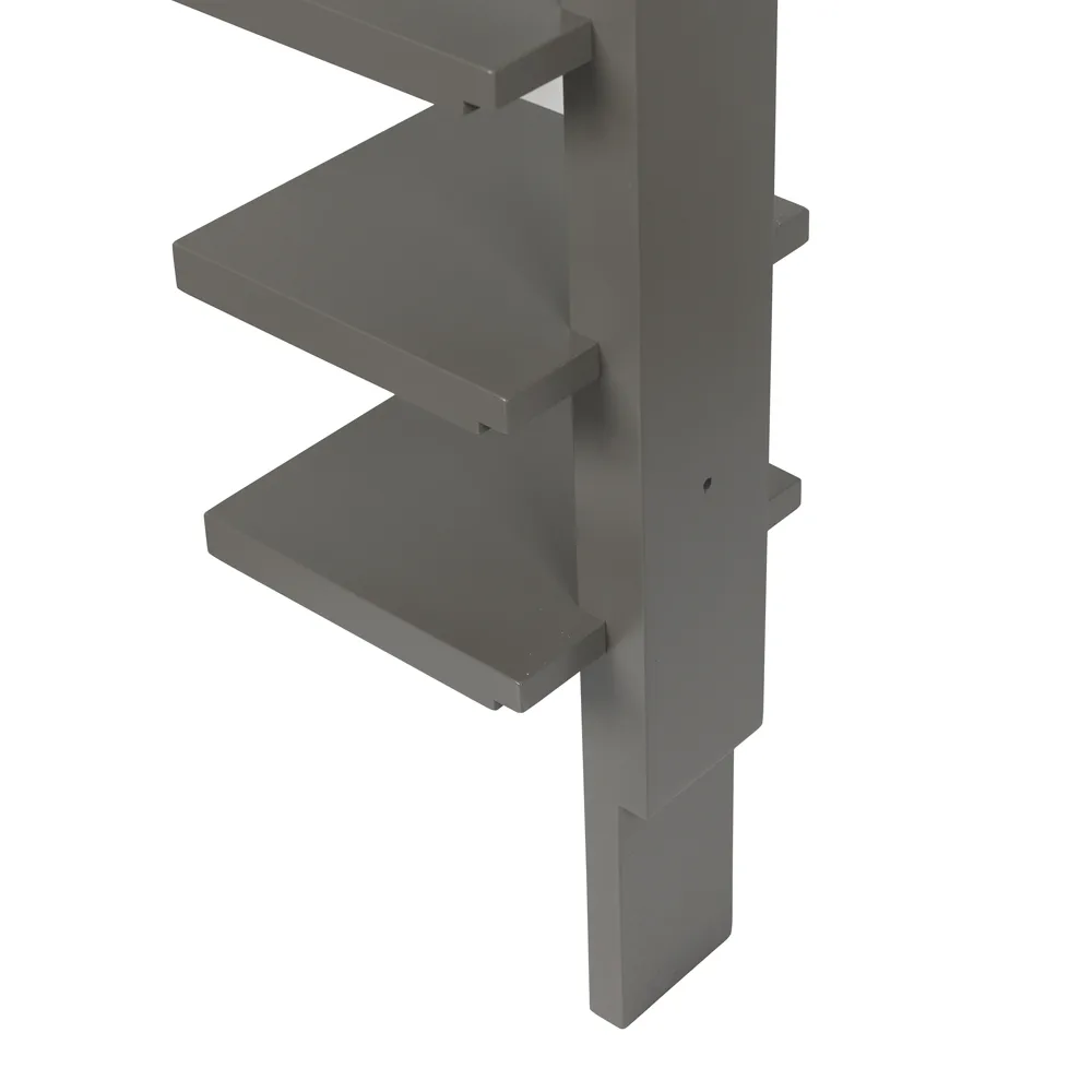 Pilaster prateleira de parede, Cinza envernizado Källemo