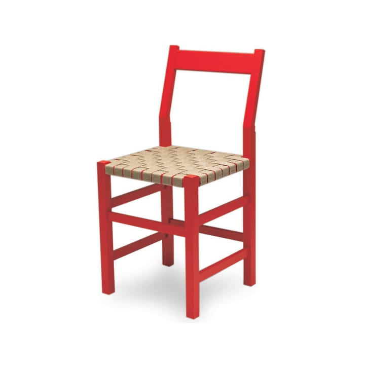 Schablon cadeira - Cilha de sela natural-vermelho suporte - Källemo