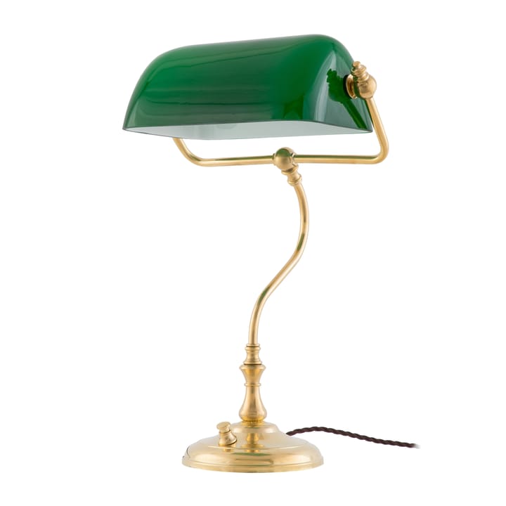 Candeeiro de mesa Bankirlamp - latão-verde - Karlskrona Lampfabrik