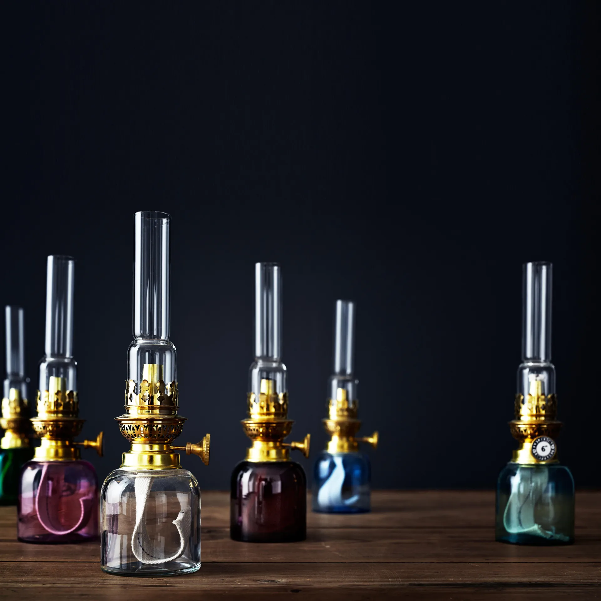 Candeeiro de parafina Koholmen , brown Karlskrona Lampfabrik