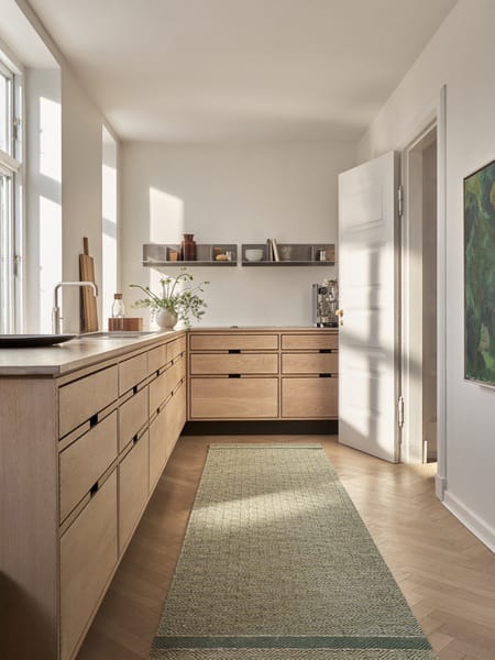 Tapete Goose Eye Anniversary, Refrescante de menta, 195x300 cm Kasthall