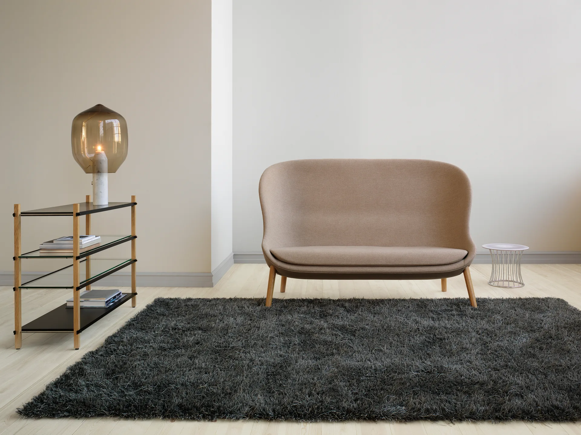 Tapete Moss 200x300 cm, Cinzento Nickel 502 Kasthall