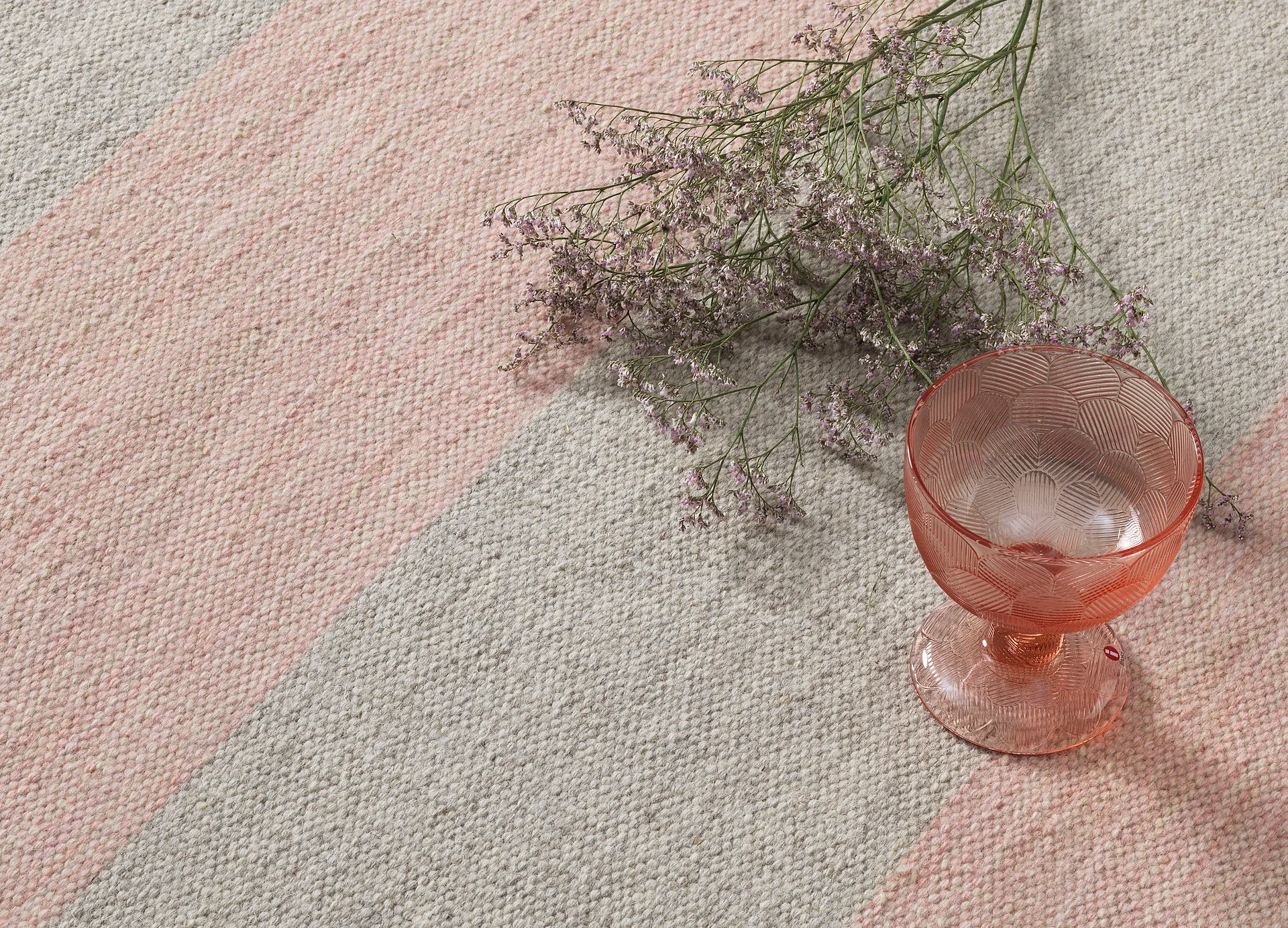 Allium Two Step tapete, Pó de rosa, 170x240 cm Kateha