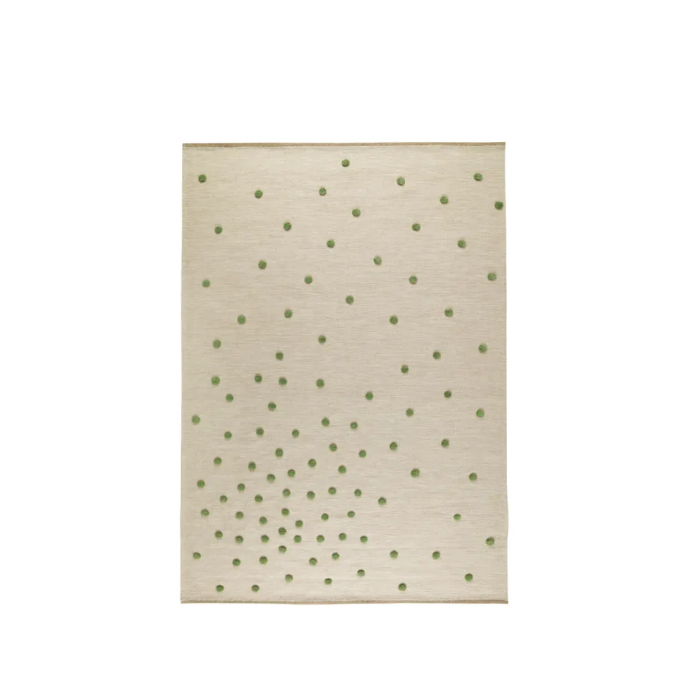 Bula tapete, branco/verde, 170x240 cm  Kateha