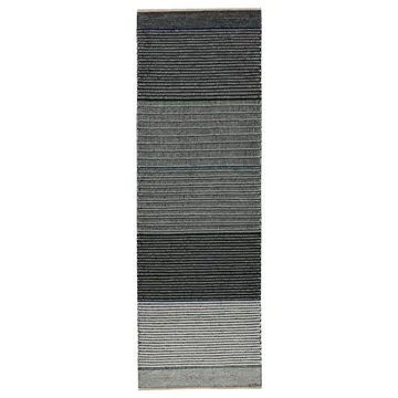 Carpete de lã Tribulus One 80x250 cm - Black/white/blue/green - Kateha