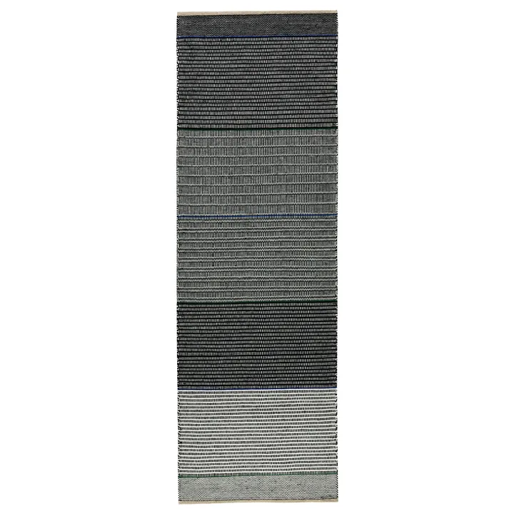 Carpete de lã Tribulus One 80x250 cm - Black/white/blue/green - Kateha