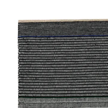 Carpete de lã Tribulus One 80x250 cm - Black/white/blue/green - Kateha