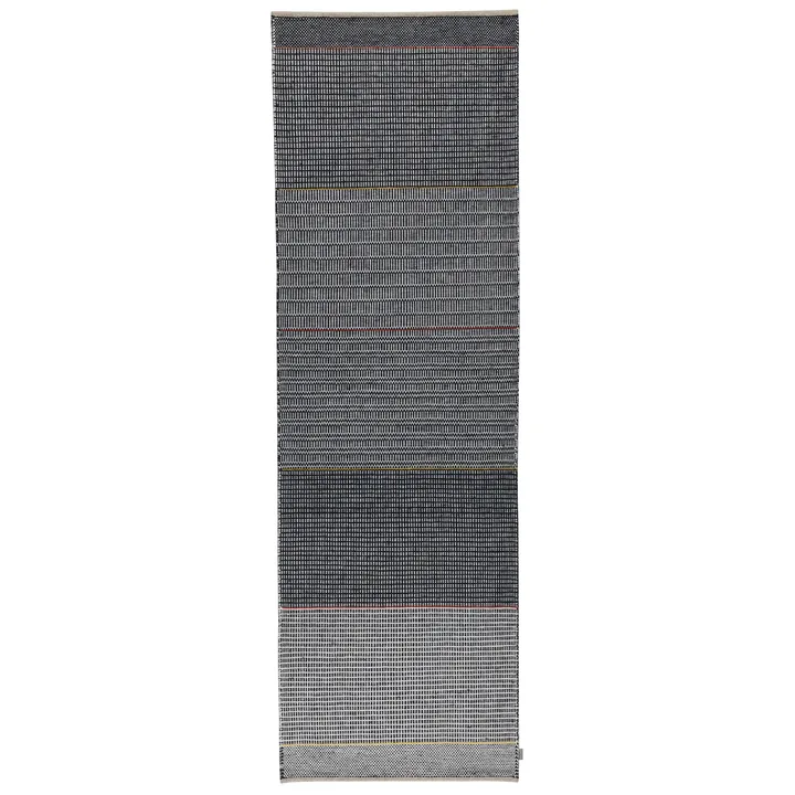 Carpete de lã Tribulus One 80x250 cm - Black/white/red/yellow - Kateha