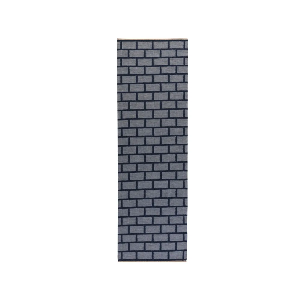 Tapete Brick, Azul, 80x250 cm  Kateha