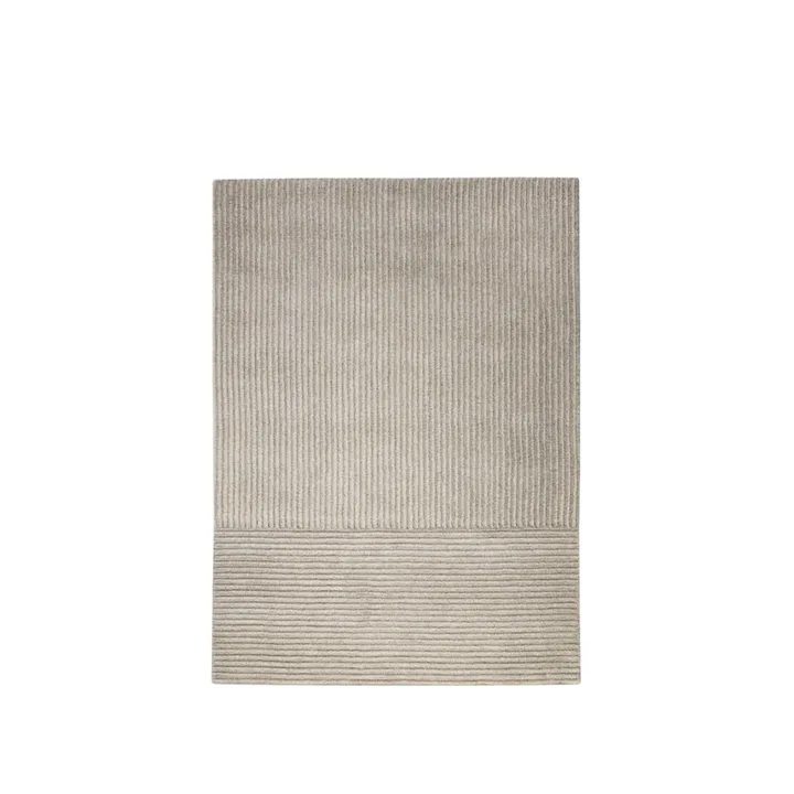 Tapete Dunes Straight - Light grey, 170x240 cm - Kateha
