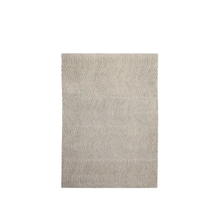 Tapete Dunes Wave - Light grey, 170x240 cm - Kateha