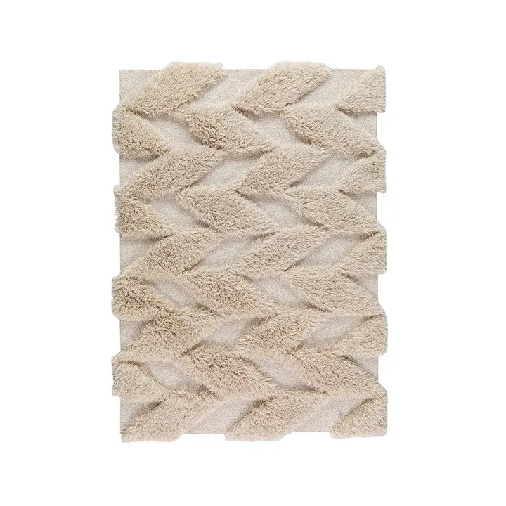 Tapete Herringbone Wild - Light beige, 170x240 cm - Kateha