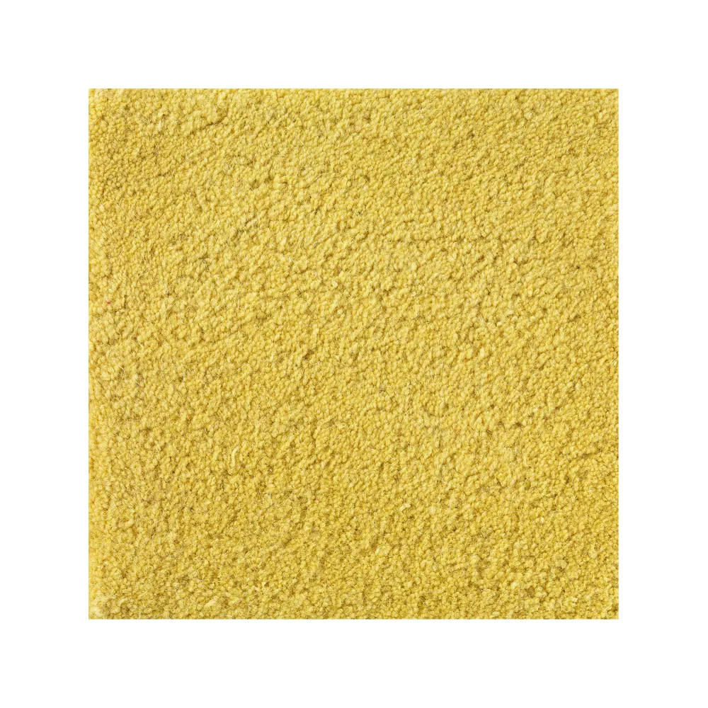 Tapete redondo Sencillo, Amarelo, 220 cm Kateha